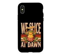 Pizza Frog We Slice At Dawn Food Humor Case for iPhone X/XS