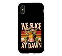 Pizza Frog We Slice At Dawn Food Humor Case for iPhone X/XS
