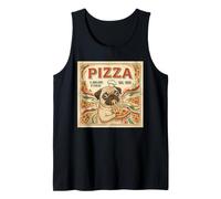 Pizza Il Migliore D Italia Dal 1950 Pug Chef Tank Top