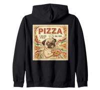 Pizza Il Migliore D Italia Dal 1950 Pug Chef Zip Hoodie