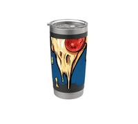 Pizza is Calling Pepperoni Cheese Graphic Stainless Steel Insulated Tumbler