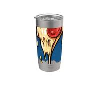 Pizza is Calling Pepperoni Cheese Graphic Stainless Steel Insulated Tumbler