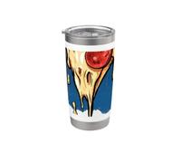 Pizza is Calling Pepperoni Cheese Graphic Stainless Steel Insulated Tumbler