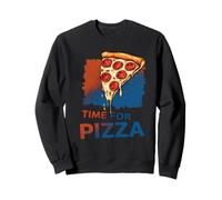 Pizza Is Calling Pepperoni Cheese Graphic Sweatshirt