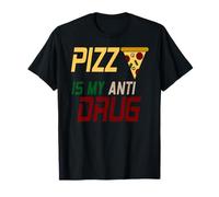 Pizza is My Anti Drug Funny Food Obsession Humor T-Shirt