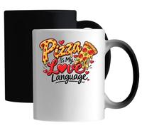 Pizza is My Favorite Love Expression Ceramic Magic Mug White