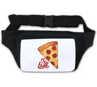 Pizza is My Life Waist Bag Fanny Pack White