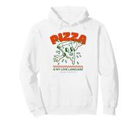 Pizza Is My Love Language (Funny Graphic) Pullover Hoodie