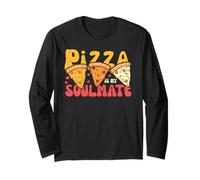 Pizza is My Soulmate Sweet Kawaii Sweet Pizza Slices Long Sleeve T-Shirt