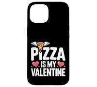 Pizza Is My Valentine Cute Funny Food Love Case for iPhone 15