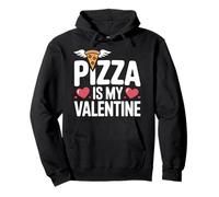 Pizza Is My Valentine Cute Funny Food Love Pullover Hoodie