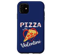 Pizza is My Valentine Funny Pepperoni Pizza Lover Valentine Case for iPhone 11
