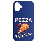 Pizza is My Valentine Funny Pepperoni Pizza Lover Valentine Case for iPhone 16 Plus