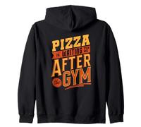 Pizza Is Waiting For Me After The Gym Funny Zip Hoodie