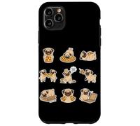 Pizza King Pug Food Coma Oops Funny Dog Pizza Lover Case for iPhone 11 Pro Max