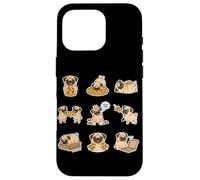 Pizza King Pug Food Coma Oops Funny Dog Pizza Lover Case for iPhone 16 Pro