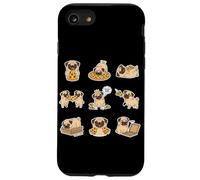 Pizza King Pug Food Coma Oops Funny Dog Pizza Lover Case for iPhone SE (2020) / 7/8