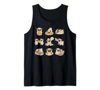 Pizza King Pug Food Coma Oops Funny Dog Pizza Lover Tank Top