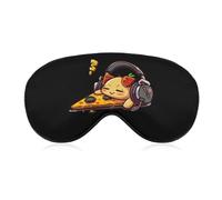 Pizza Love Play Games Sleep Mask Soft Eye Mask Eye Cover Eyeshade Blindfold with Adjustable Strap