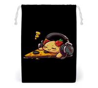 Pizza Love Playgamess Drawstring Bags Portable Makeup Pouch Gift Bag Storage Organiser