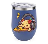 Pizza Love Playgamess Tumbler with Lid Travel Coffee Mug Wine Tea Cup for Women and Men