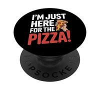 Pizza Lovers I'm Just Here For The Pizza PopSockets Adhesive PopGrip