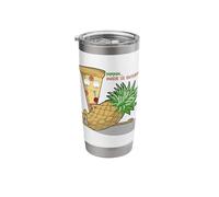 Pizza Loves Pineapple Spanish Stainless Steel Insulated Tumbler