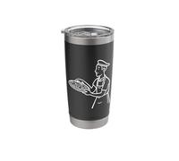 Pizza Maker One Line Drawing Stainless Steel Insulated Tumbler