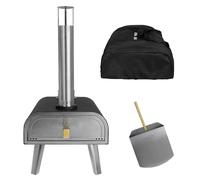 Pizza Oven 16 Inch Wood Pellet with Paddle & Carry Bag George Foreman Black One Size