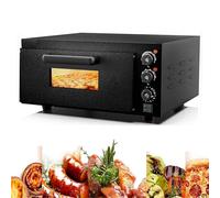 Pizza Oven 1800W, Stainless Steel, 11-20L Capacity, 50-350℃ Temperature, 0-120min Timer, Even Heating, Overheat Protection for Home Cooking