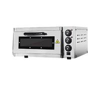 Pizza Oven 2000W Single Deck, Commercial Baking with Fire Stone, Temperature Range 50-350°C, Ideal for 1x16 Pizzas, Aesthetic Design