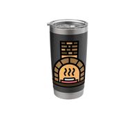 Pizza Oven Brick Pie Maker Chef Cook Stainless Steel Insulated Tumbler