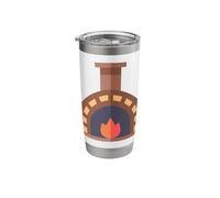 Pizza Oven Brick Pie Maker Chef Cook Stainless Steel Insulated Tumbler