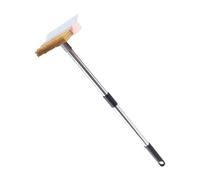 Pizza Oven Brush - 63 Inch Cleaning Tool | Wooden Handle - Copper Wire Stainless Steel Bristles for Grill and Oven Care Brush with Long Handle Ideal for BBQ, Camping or Kitchen Use