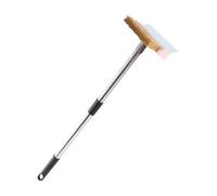 Pizza Oven Brush, High Performance Wire Cleaning Tool with Metal Scraper, Long Wooden Handle, Heat-Resistant Bristle Cleaner for Outdoor Pizza Oven, Grill Grill, Fireplace, Stone Surface Wart