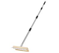 Pizza Oven Brush with Scraper and 145cm Detachable Long Handle Brass Bristle Pizza Stone Brush Wire Brushes Practical Grill Cleaner Tool for Commercial Cleaning, Kitchens, Restaurants, BBQ Shelf