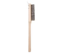 Pizza Oven Brush with Scraper, Pizza Stone Cleaning Brush, Steel Wire Brush with Wood Handle, Pizza Oven Stone Cleaner, Grill Cleaning Brush, Outdoor BBQ Grill Cleaning Tool Pizza Oven Accessories