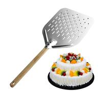 Pizza Oven Dish - 39.5 x 30 cm Aluminium Alloy Oak Pizza Peeler, Robust Baking Tool, Smooth , Space-Saving Design, Professional Kitchen Accessories for Hobby Cooks, Bakers, Restaurant
