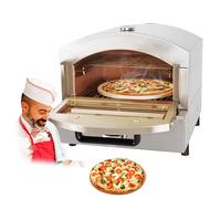 Pizza Oven - Electric/Gas Countertop Pizza Maker for Home, 2 Tier Cooking Appliance for Pizza, Steak, and Chicken