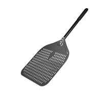 Pizza Paddle 12/13/14/16 Inch Pizza Peel Perforated Pizzas Shovel Retangular Paddle with Aluminum Alloy Handle(13inch 75cm Black)
