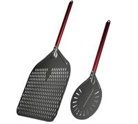 Pizza Paddle 12/13/14 Inch Pizza Peel with 7/8/9 Turner Aluminum Allloy Shovel Tools Oven Accessories(13 inch and 9 inch)