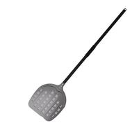 Pizza Paddle 12 13 14Inch Pizza Shovel Long Handle Turning Aluminum Turner Nonstick Baking Tool Perforated Paddle Kitchen Accessory(Grey 12inch 124cm)
