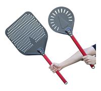 Pizza Paddle 7/8/9/12/13/14 Inch Pizza Peels with Turning Peel 2Pcs Shovel Aluminum Red Handle Paddle(13 and 9 inch)