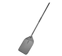 Pizza Paddle Long Handle 14/13 / 12 Inch Perforated Pizza Shovel Aluminum Hard Coating Peel Oven Baking Tool(14 inch Long Black)