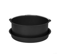 Pizza Pans and Handheld Cake Baskets for Use with Air Fryers, Supporting Multiple Size Options for Baking (9 in)