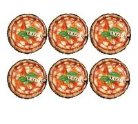 Pizza Party Balloons, 6Pcs Realistic Pizza Foil Balloons Decorations for Kids Birthday, Picnic Party,Pizza Fiesta,Teen Party, Game Night，Italian Pizza Party Decor,Slice Slice Baby Decoration