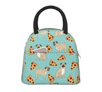Pizza Party. Print Insulated Lunch Bag Portable Leakproof Reusable Tote Work School Picnic Boys Girls