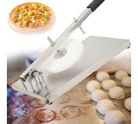 Pizza Pastry Press, Stainless Steel Pizza Manual Dough Press Machine,Thickness adjustable from 4-15cm,Kitchen Tool for Commercial or Family(20cm)