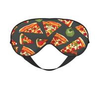 Pizza Pattern Print Eye Mask,Soft Blackout Blindfold Eye Cover for Women Men Full Night's Sleep,Travel