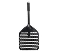 Pizza Peel Paddle - Nonstick Turning Shovel, Perforated Aluminium | Detachable Long Handle 12 Inch Lightweight Tool for Oven Grill Baking Dough Bread Pastry Kitchen Cooking Outdoor Use Storage F